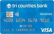 Tri Counties Bank Rewards Platinum card art