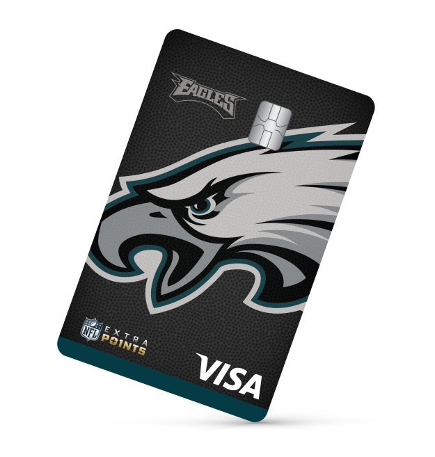 Philadelphia Eagles Extra Points Visa® card art
